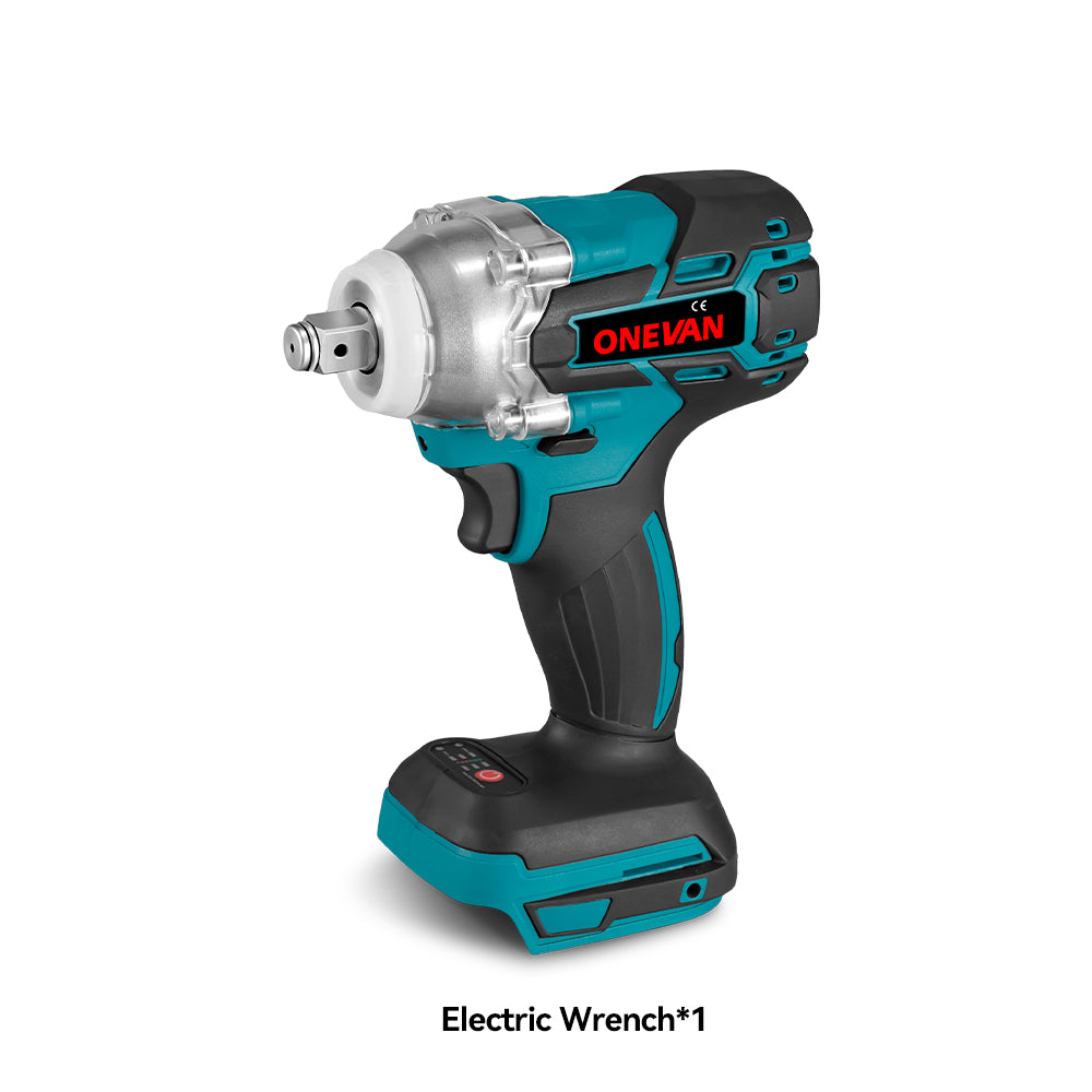 Llave de impacto inalámbrica ONEVAN de 1/2" (520 N·m, 1200 N·m, 1800 N·m y 2800 N·m) con kit combinado de 4 piezas y 6,0 Ah