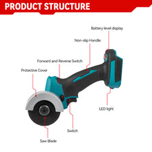 ONEVAN 76mm Brushless Electric Cordless Angle Grinder | For Makita 18V Battery