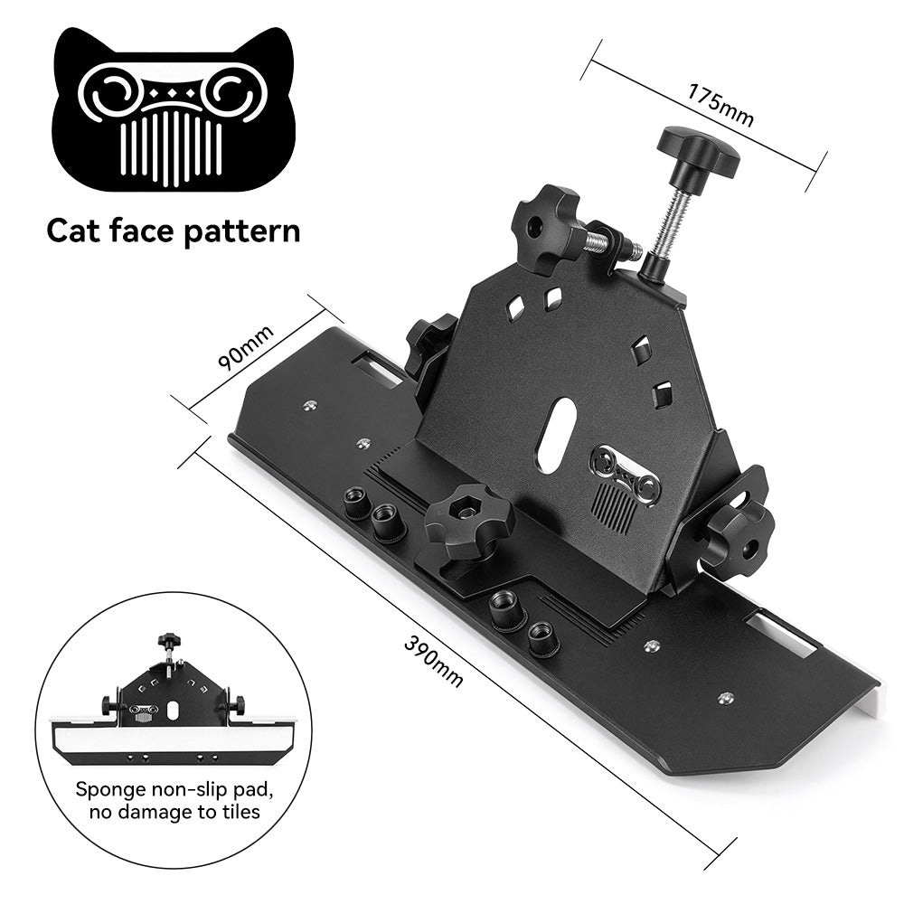 ONEVAN 45° Tile Edge Chamfering Guide – Adjustable Attachment for 115mm/125mm Angle Grinders