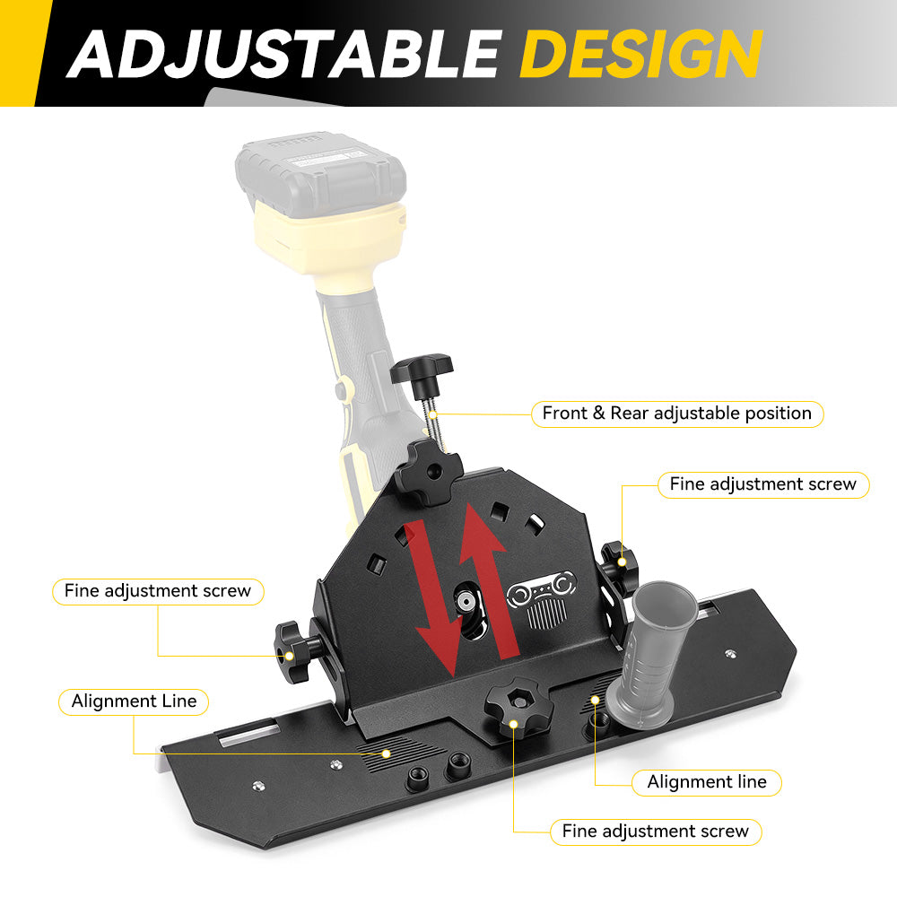 ONEVAN 45° Tile Edge Chamfering Guide – Adjustable Attachment for 115mm/125mm Angle Grinders