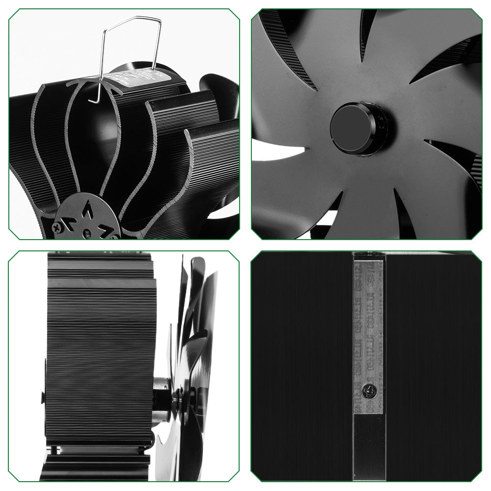 ONEVAN 7-Blade High Temperature Resistant Thermodynamic Fireplace Fan