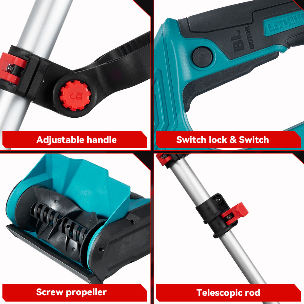 ONEVAN Brushless Cordless Snow Shovel Handheld Snow Thrower| For Makita 18V Battery