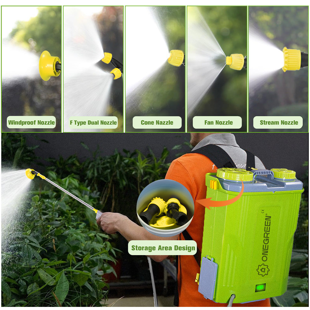 ONEVAN 20L Cordless Backpack Sprayer | For Makita 18V Battery