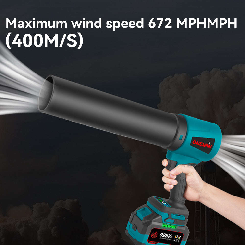 ONEVAN 4000W Brushless Ducted Turbo Fan Cordless High-Pressure Snow Blower | For Makita 18V Battery