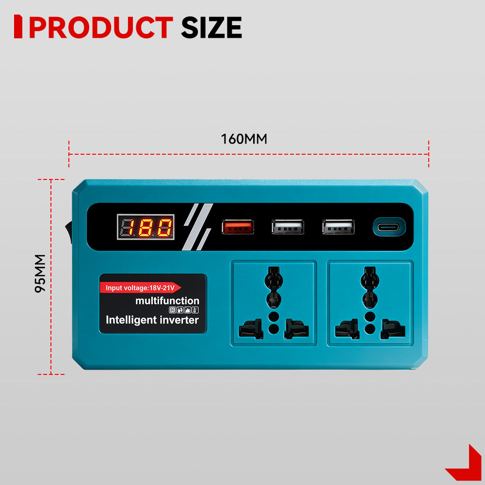 ONEVAN 120W Portable Power Inverter | For Makita 18V Battery