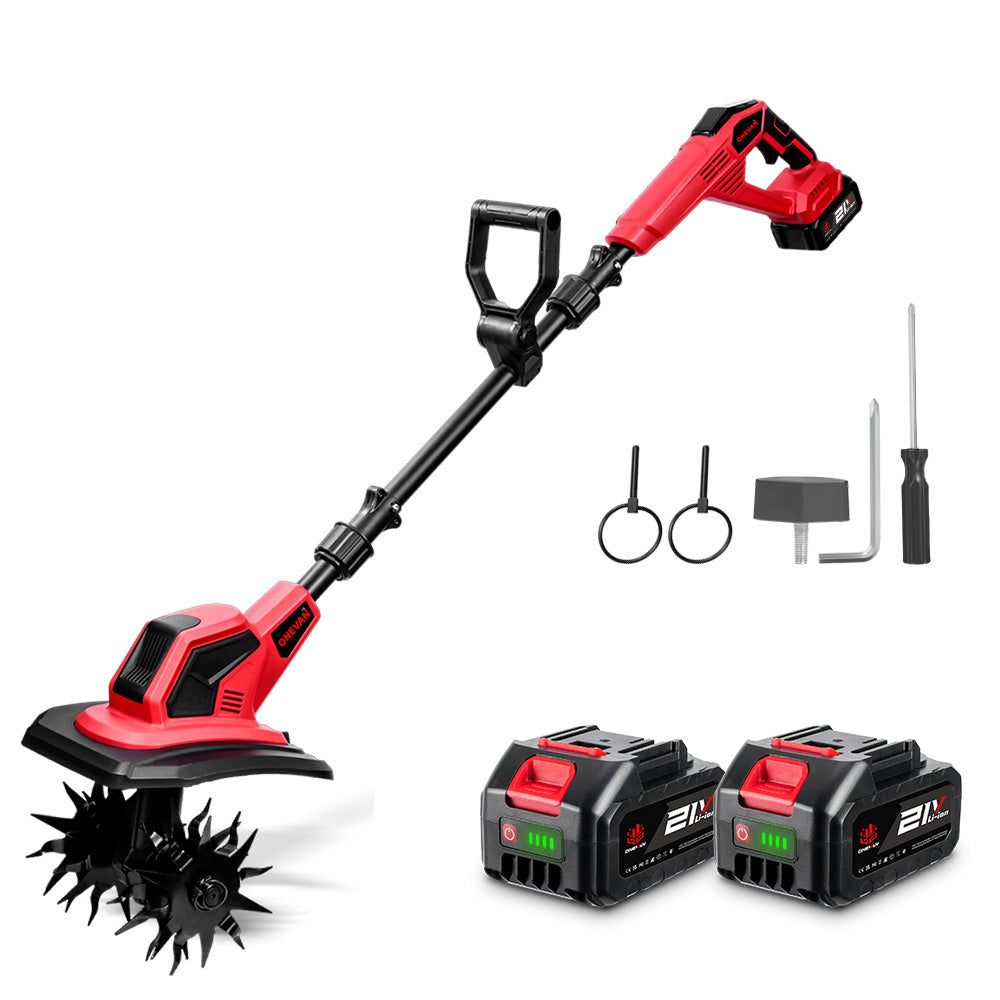 ONEVAN 18V Akku-Minihacke – 17 cm Arbeitstiefe, verwicklungsfreie Messer | Für Makita 18V Akku