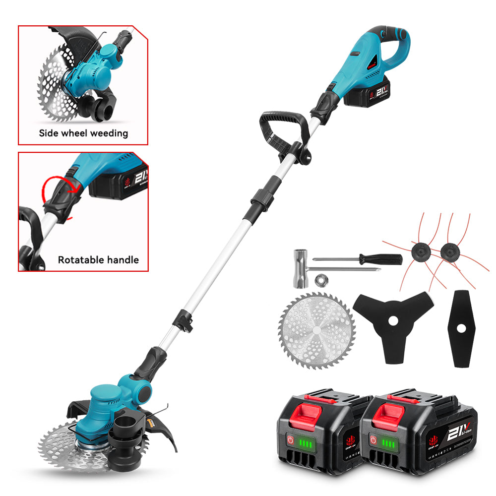 ONEVAN Cordless Grass Trimmer | Foldable Telescopic 3-Blade | For Makita 18V Battery