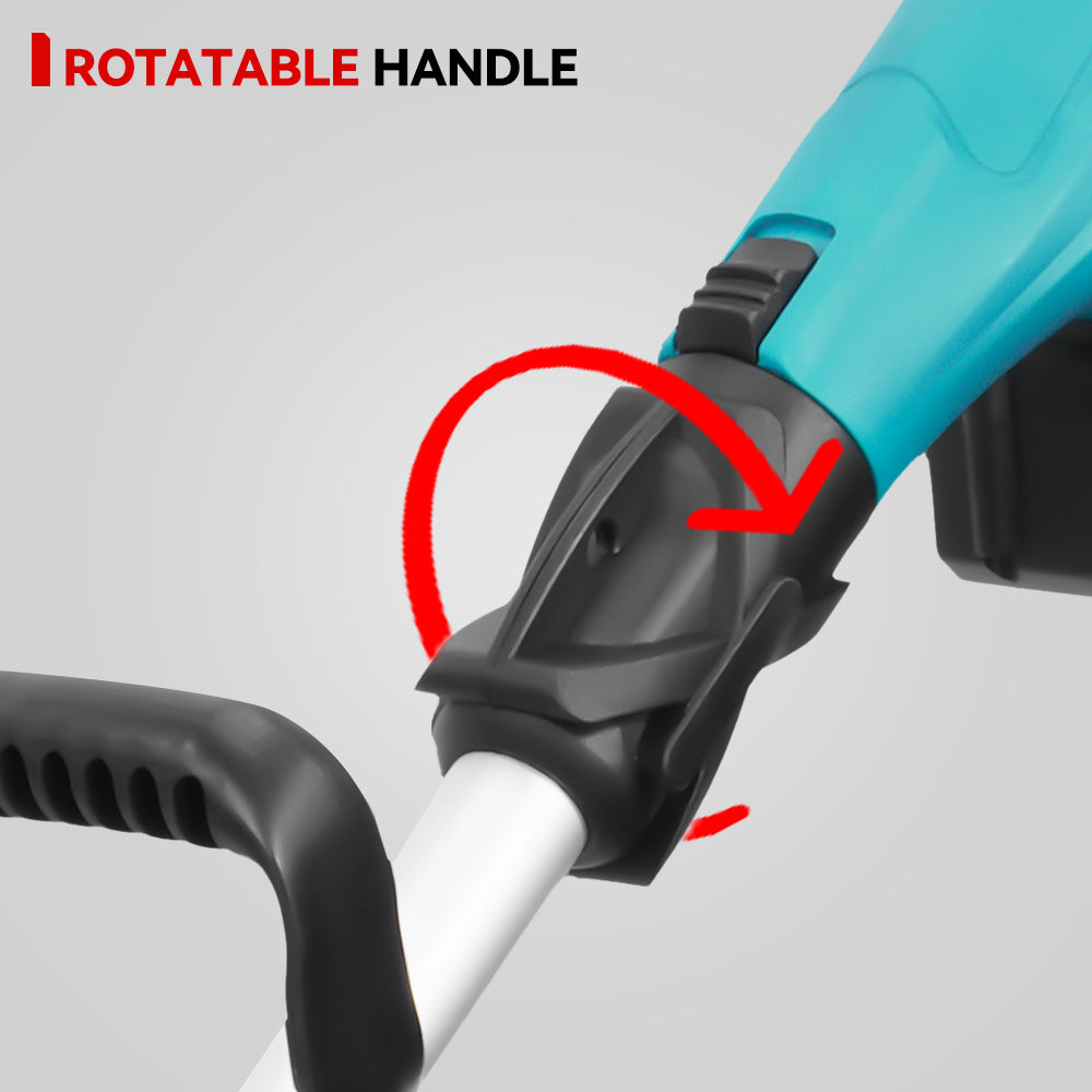 Cortadora de hilo a batería ONEVAN de 4000 W, sin escobillas, plegable | Compatible con batería Makita de 18 V