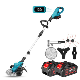 ONEVAN 4000W Battery String Trimmer Brushless Lawn Mower Foldable | For Makita 18V Battery