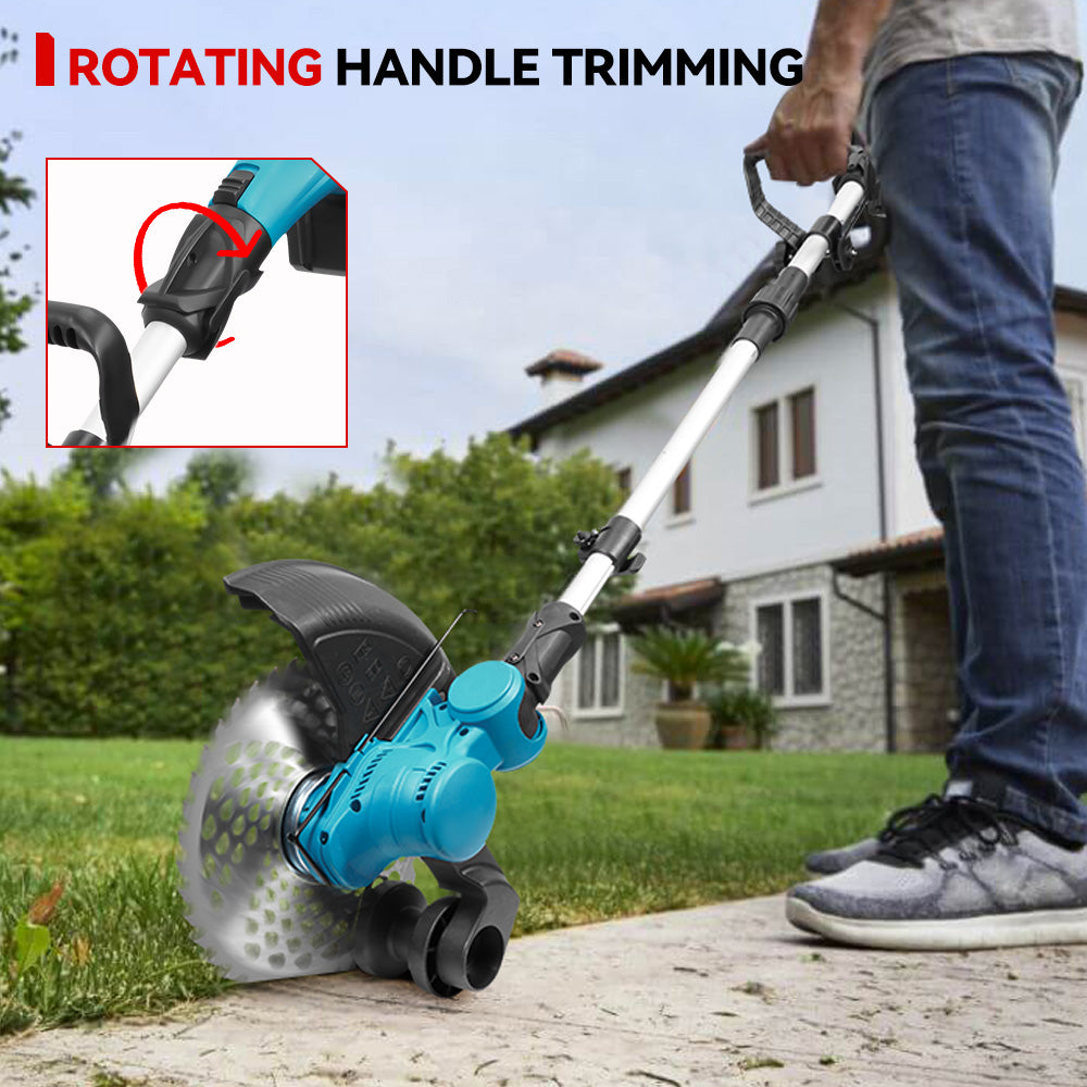 Cortadora de hilo a batería ONEVAN de 4000 W, sin escobillas, plegable | Compatible con batería Makita de 18 V