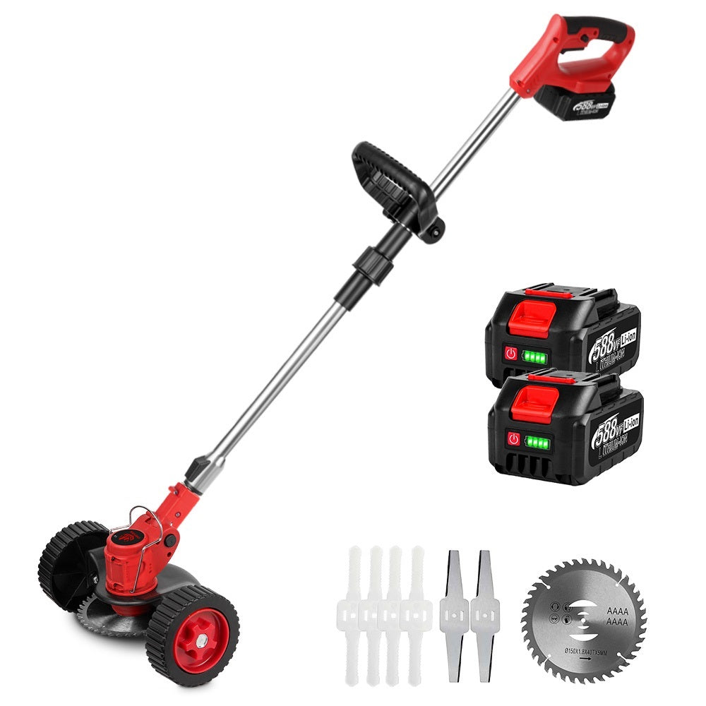 ONEVAN 2500W Battery Lawn Mower Foldable String Trimmer Brushed Brushcutter | For Makita 18V Battery