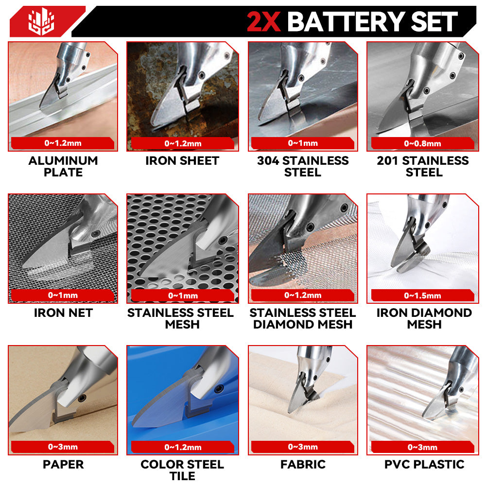 Tijeras eléctricas inalámbricas para metal ONEVAN | Para batería Makita de 18 V