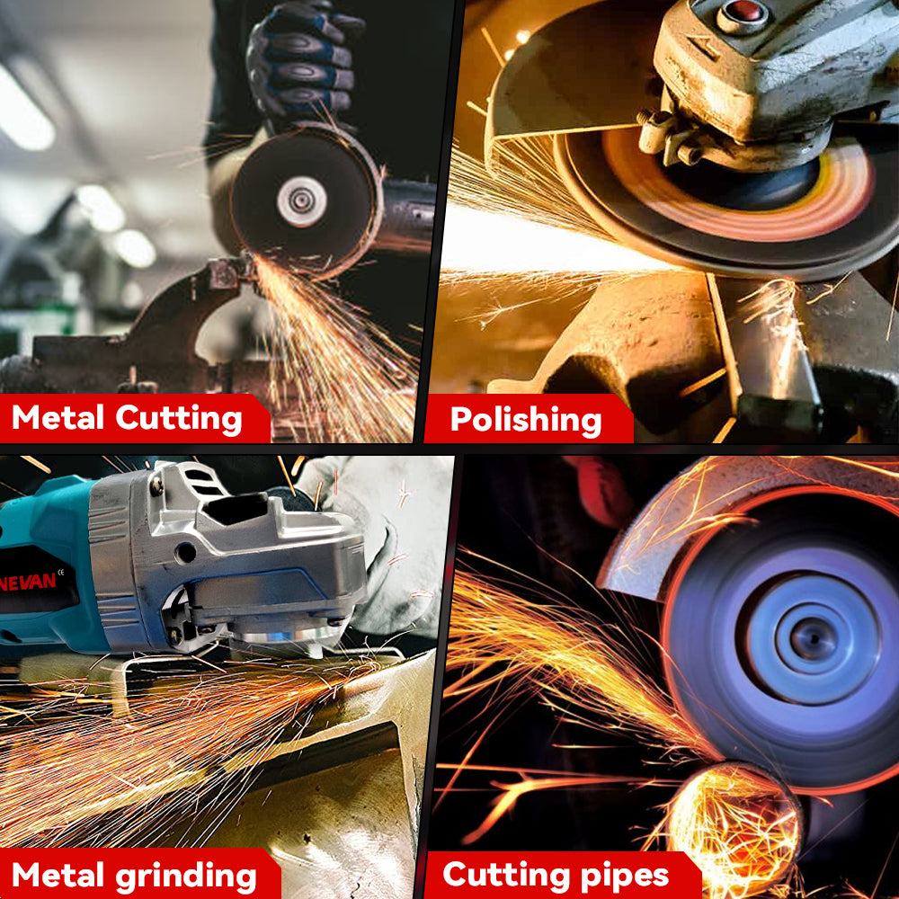 ONEVAN 125mm Brushless Cordless Angle Grinder 6 Gears | For Makita 18V Battery
