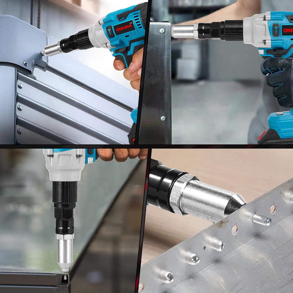ONEVAN 2.4–5.0mm Cordless Rivet Gun Tool | For Makita 18V Battery