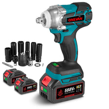 ONEVAN 1/2" 520N·m Cordless Impact Wrench (Includes 12 Accessories) | For Makita 18V Battery