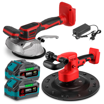 ONEVAN 380mm Drywall Sander & Tile Leveling Machine Brushless Cordless 2‑Pc. Combo Kit 6.0Ah