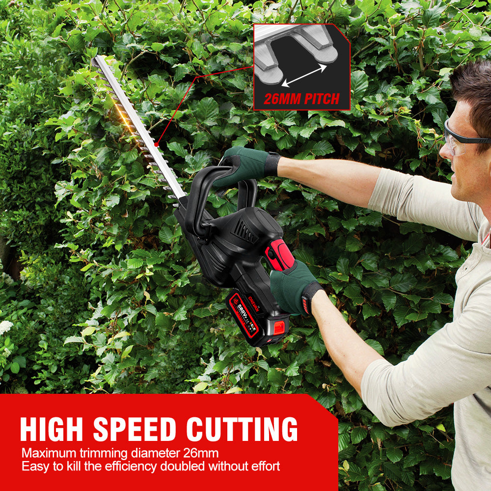ONEVAN 510mm Cordless Brushless Hedge Trimmer | For Makita 18V Battery