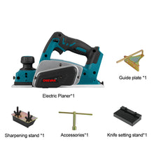 ONEVAN 18V Handheld Planer & 76mm Angle Grinder Brushless Cordless 2‑Pc. Combo Kit 6.0Ah