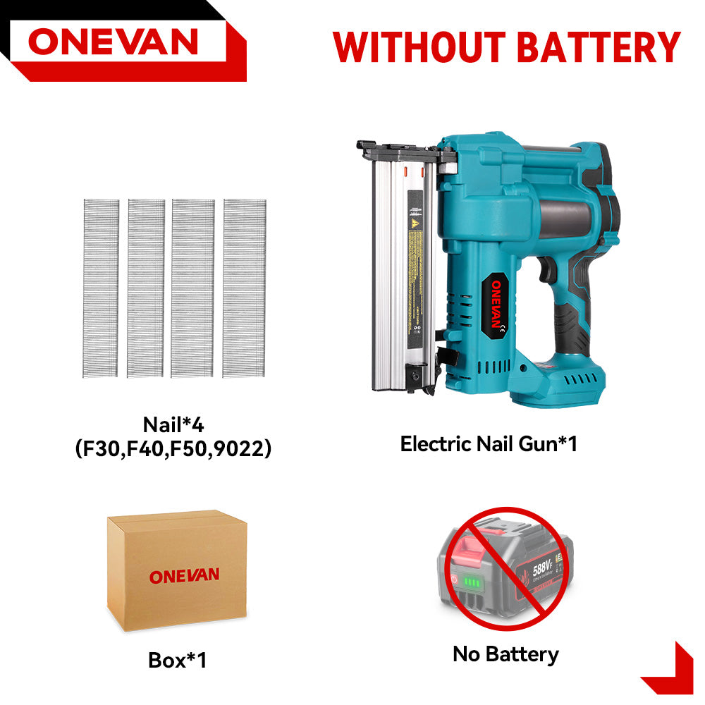 Clavadora y grapadora inalámbrica ONEVAN 2 en 1 sin escobillas | Para batería Makita de 18 V