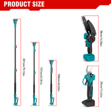 Kit combinado de motosierra ONEVAN de 6" y podadora de 25 mm con pértiga telescópica de 2 m sin escobillas y batería