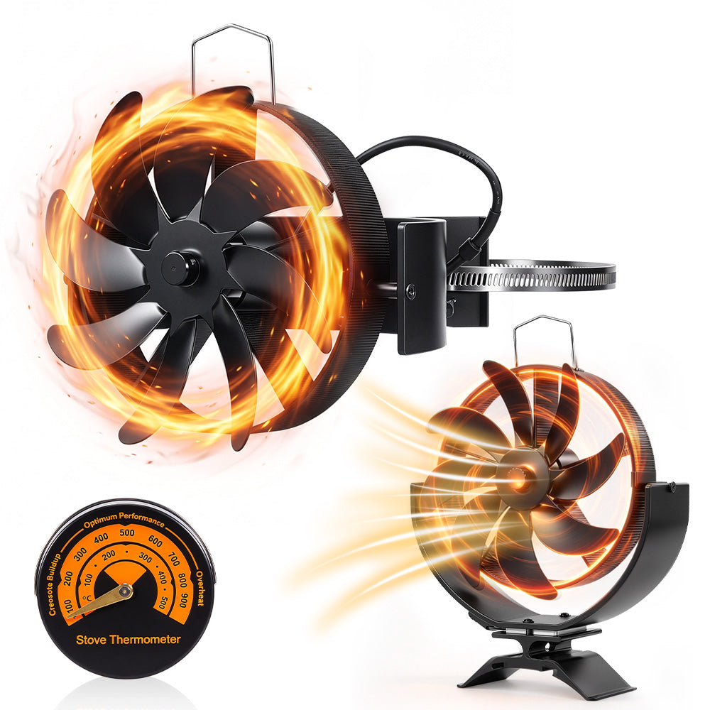 ONEVAN Heat Powered Stove Fan for Efficient Home Heating