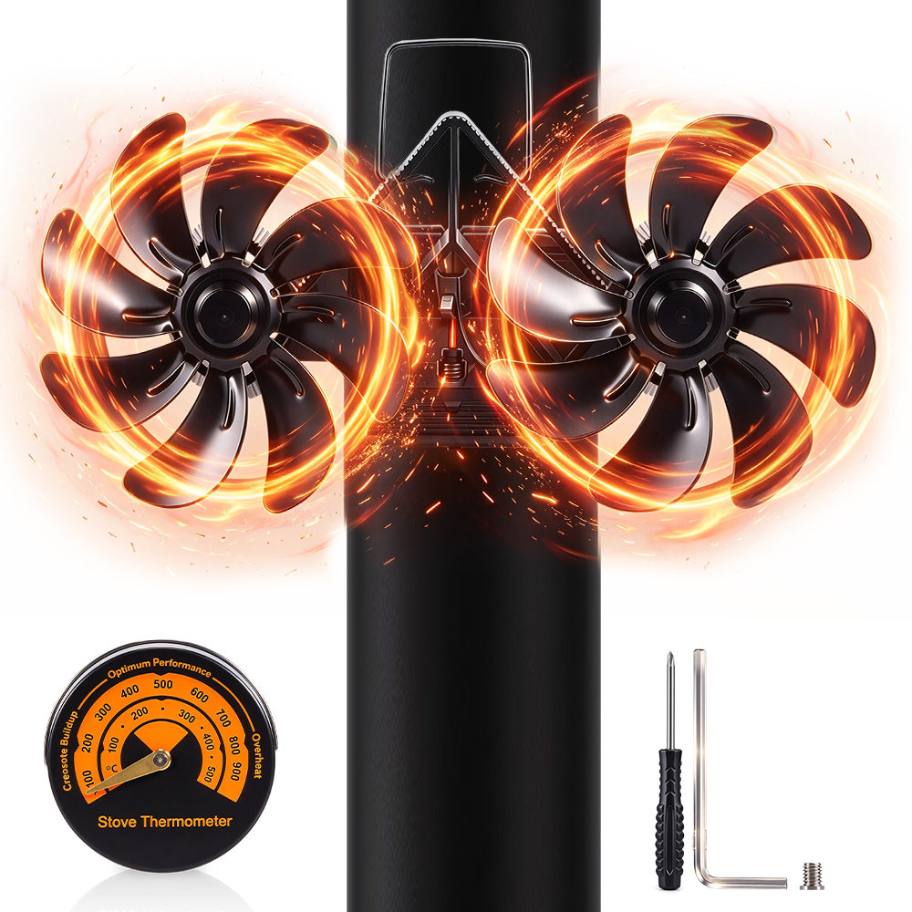 ONEVAN Heat Powered Stove Fan for Efficient Home Heating