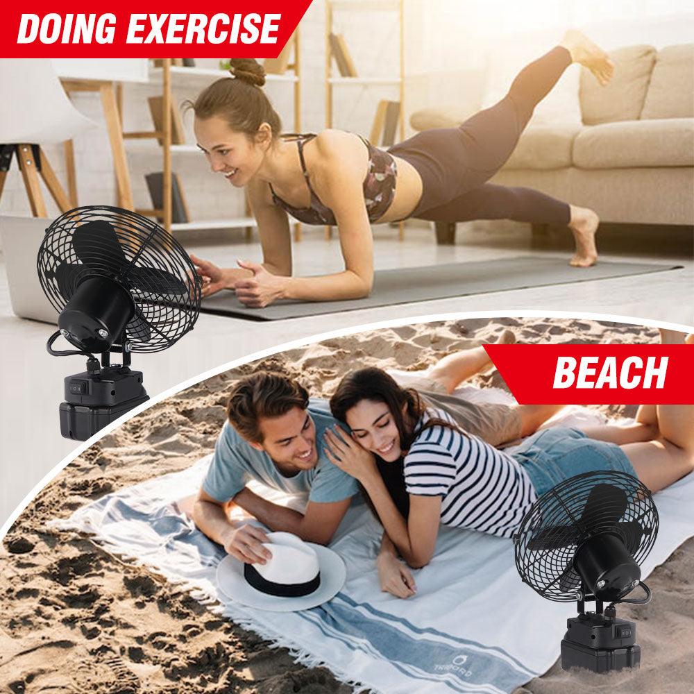ONEVAN Outdoor Rechargeable Cordless Fan