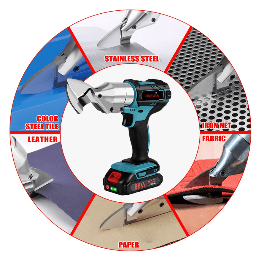 ONEVAN Multipurpose Electric Cordless Metal Scissors For Makita 18V