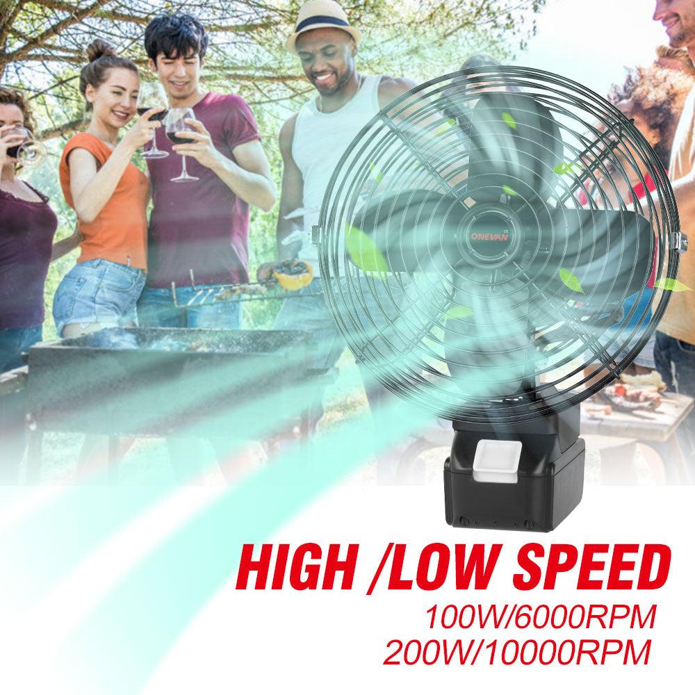 ONEVAN Outdoor Rechargeable Cordless Fan