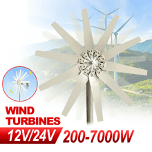 ONEVAN 10 Blades Wind Turbine Generator 12V/24V MPPT Controller | Small Wind Turbine For Home